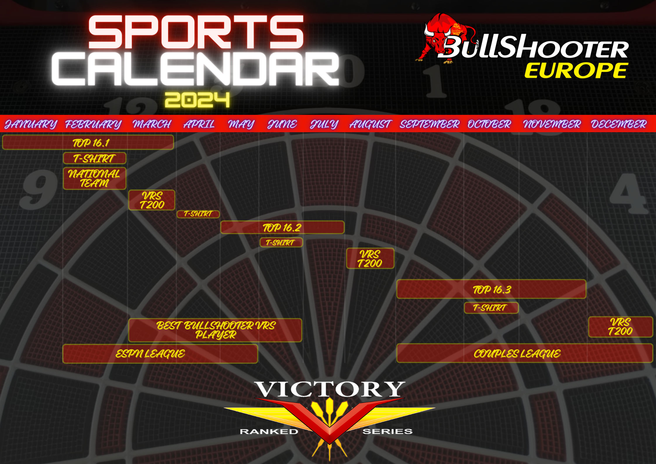 BullShooter VRS Calendar 2024